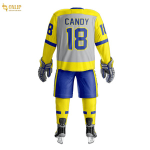Uniforme de Hockey sobre Hielo Ligero Personalizado Unisex 2025, el Mejor Diseño, Venta al por Mayor, Impresión de Logotipo Personalizado para Adultos, 100% Poliéster - Product Image 3