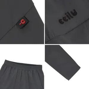Pantalon de sport décontracté pour hommes avec un design minimal Pantalon de ville à coupe ample Taille élastique Fermeture à taille moyenne pour une tenue décontractée active - Product Image 6