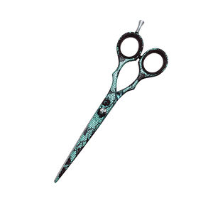 Ciseaux de coupe de cheveux enduits de papier Ciseaux à cheveux en acier métallique Ciseaux de coupe de cheveux durables avec repose-doigt réglable - Product Image 6