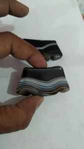 <span class=keywords><strong>Pietre</strong></span> di agata fasciata naturale in dimensioni su misura ideali per designer di gioielli nativi e negozi di perline per la rivendita - Product Image 4