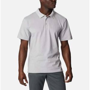 Polos lisos para hombre al por mayor, polos de algodón de material personalizado de talla grande, polos de manga corta con estampado de bordado para hombre - Product Image 1