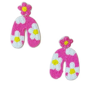 Colorful Seed Bead <b>Fish</b> Earrings Trendy Hand Embroidery Design Fashion Beaded Embroidery Drop Earrings Valentine's Day Christmas - Product Image 1