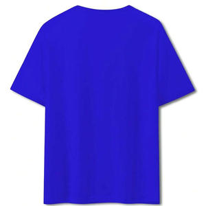 Camisetas de algodón de verano para hombre de moda con etiqueta de bordado de logotipo personalizado de ajuste de gran tamaño y personalización de etiquetas - Product Image 2