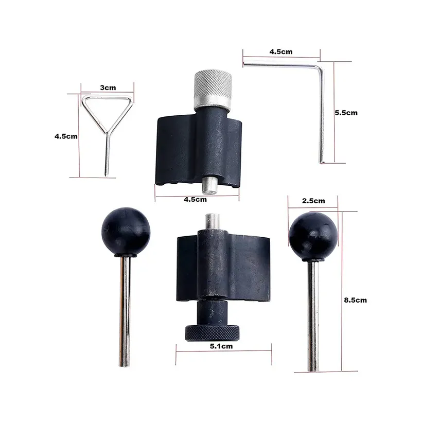 Set peralatan pengaturan waktu lanjut, Kit peralatan pengunci engkol waktu sabuk mesin Diesel kompatibel untuk T10050 T10100 Audi VW