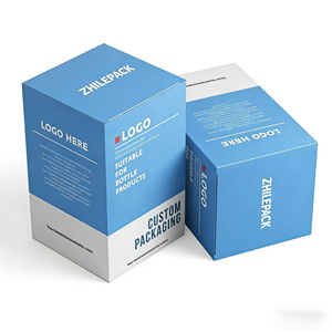 Boîte Cadeau Cosmétiques & Gâteaux de Lune en Carton <span class=keywords><strong>Blanc</strong></span> et Carton Ondulé avec Logo Imprimé Floqué et Gaufré - Product Image 3