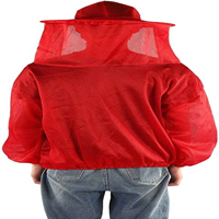 Büyük kalite arıcı pamuklu bez Smock arı ekipmanları Veil kol takım elbise peçe arı giyim OEM ile arıcılık ceket