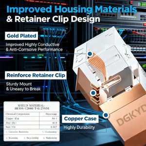 Магнитный разъем <span class=keywords><strong>RJ45</strong></span>, 10-контактный, Cat6, сквозной, из чистой меди, усиленный, для промышленного Ethernet - Product Image 6