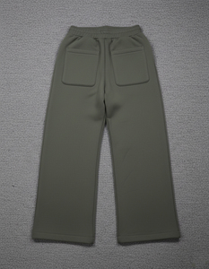2026 nouveau arrivé personnalisé DTG imprimé Logo lavé décontracté hommes toile pantalons de survêtement lourds avec fermeture à cordon - Product Image 4