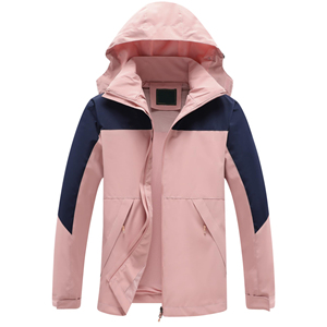 Oem personalizado al aire libre chaquetas cortavientos con capucha impermeable de manga larga con cremallera frontal chaquetas Softshell para las mujeres - Product Image 1