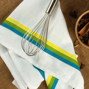 100% Cotton Herring Bone <b>Towel</b> for Home Beach Kitchen Child Restaurant Turquoise Color Woven Sustainable Linen <b>Microfiber</b> - Product Image 1