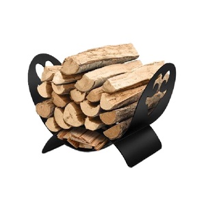 Estante de troncos de lujo, almacenamiento de madera contra incendios, estante de troncos de hierro de metal de diferentes estilos para uso en exteriores e interiores - Product Image 4