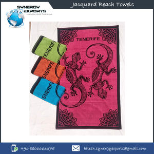 Toallas de playa Jacquard de la mejor calidad, 100% algodón, 80% Algodón/20% poliéster 500 a 800 GSM - Product Image 4
