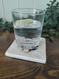 Posavasos Rústicos de Mármol con Diseño de Abejorro, Piedra Pulida, Arte Animal, Decoración de Mesa - Product Image 2