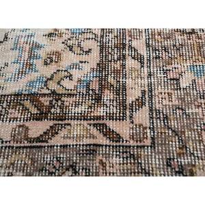 พรมขนสัตว์ถักมือลายดอกไม้สไตล์วินเทจและลายเรขาคณิตสีเบจและสีน้ำตาลสำหรับห้องนั่งเล่น ห้องโถง ห้องวัยรุ่น-Pae-2772 - Product Image 3