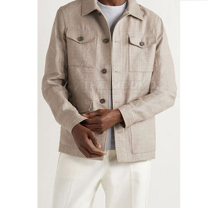 Veste de travail classique pour homme, en toile robuste, tissu résistant, poche fonctionnelle, veste confortable pour un usage quotidien - Product Image 2
