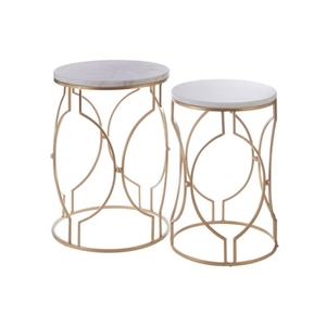 Fancy Wire Marble Table Decoration Vajilla Hoteles Restaurantes homeware mesa auxiliar Decoraciones Fabricante Mayorista Exportador - Product Image 1