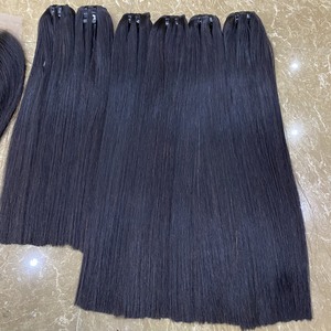 ผมต่อเวียดนามแบบ Super Double Drawn แท้ 100% วัสดุ HD Lace สำหรับวิกผมตรงแบบ Bone Straight ขนาด 8 นิ้ว สีดำ สำหรับผู้หญิง - Product Image 6