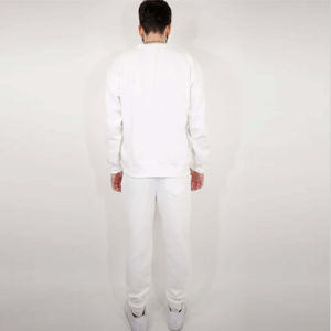 Chándal personalizado de lana con cuello redondo para hombre, suave y cómodo, ideal para actividades al aire libre y trajes de invierno - Product Image 2