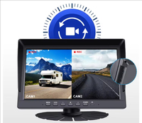 Système DVR pour camion 4CH 10,1 pouces HD | Kit de caméra d'angle mort facile à installer sans perçage | Protection IP69K pour véhicules utilitaires