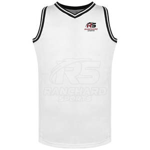 Maillot de basket-ball pour hommes en tissu léger et respirant à séchage rapide, design d'équipe personnalisé, chemise en maille de sport - Product Image 2