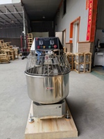 Mélangeur à spirale commercial 60L 80L 100L 130L 260L en acier inoxydable robuste à double vitesse pour pétrir la pâte à pain et à pizza