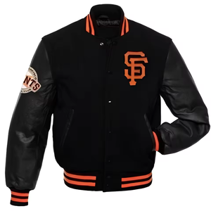 Veste bomber de baseball universitaire pour homme de haute qualité, en tissu d'hiver, avec broderie en chenille - Product Image 5