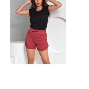 Nuevos pantalones cortos para mujer, pantalones cortos informales de lino y algodón de verano, pantalones cortos de cintura media, ropa de calle de moda para mujer, pantalones cortos exportados desde BD - Product Image 5