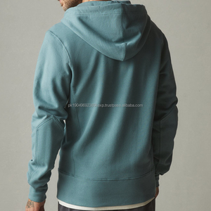 Sudadera con Capucha Completa para Hombre, 100% Algodón, con Capucha de Felpa Orgánica, Sudadera con Cremallera para Hombre, Sudadera Personalizada - Product Image 2