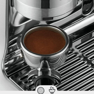 Cafetera Espresso Compacta con Molinillo Integrado y Filtro de Agua en Acero Inoxidable Cepillado para Amantes del Café - Product Image 4