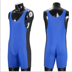 Body de lutte pour hommes Vêtements de sport Gym Workout Top Haltérophilie Powerlifting Fitness Singlets - Product Image 6