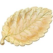 Best Quality Leaf Shape Metal Serving <b>Trays</b> With Brass Handle for Hotel <b>Dinner</b> Ware Special Design Available at Low Price - Product Image 2