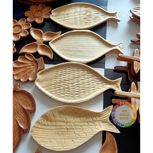 Plateau en bois fait main en gros, plateau de service en bois naturel pour hôtel, restaurant, décoration intérieure - Caryln - Product Image 2