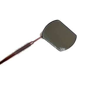 Espejo de bolsillo Pakistán Hecho Pestaña de forma ovalada con acabado de bronce Instalación de mesa iluminada Linda - Product Image 5