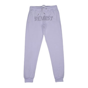 Survêtement en molleton Tech pour hommes blanc et noir Ensemble deux pièces avec broderie et logo en strass Gym Fitness Training Sweatpants Suit - Product Image 3