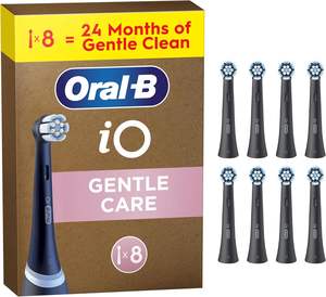 Têtes de brosse de rechange Oral-B iO Original pour gencives sensibles - Noir (lot de 8) - Product Image 1