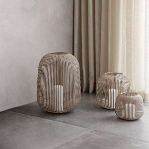 Handmade Iron <b>Lantern</b> <b>Candle</b> Holder with Metal Wire Modern Design Eco-Friendly Gold Finish Home Decoration - Product Image 2