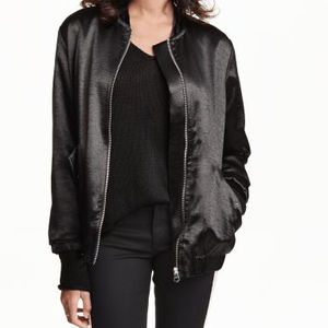 Chaquetas Bomber de Satén Personalizadas de Alta Calidad para Hombre y Mujer, Impermeables, Resistentes al Viento y Transpirables, con Cuello Alto y Bordado Invernal - Product Image 3