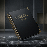 Carnet de planification spirale personnalisé, journal de pleine conscience, agenda professionnel, impression de carnet A4, couverture rigide, 120 feuilles