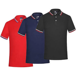 Entreprise de fabrication de t-shirts polo de haute qualité Logo personnalisé vêtements de golf rayés à manches courtes polos pour hommes - Product Image 2