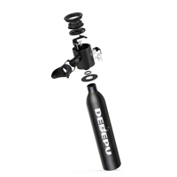 DEDEPU Système de Respiration Sous-Marine Portable 0.5L, Masque de Plongée Intégral Mini avec Tuba et Bouteille d'Oxygène