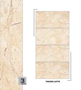 Azulejo de porcelana brillante elegante 600x1200 Mm para decoración de interiores Superficie Lisa Acabado duradero y resistente al agua - Product Image 1