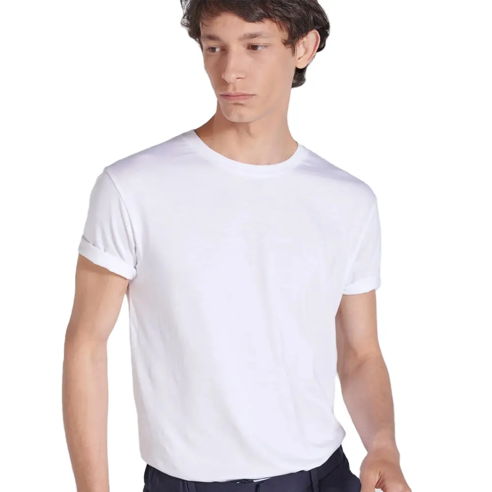 Erkek grafik Tees 100% yumuşak pamuk ekip boyun kısa kollu tişört komik tasarım T shirt streç mürettebat boyun erkek T-Shirt, beyaz