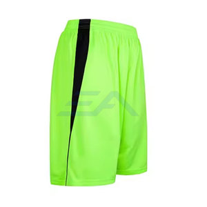 Ensemble Maillot et Short de Basketball Vert Néon Sans Manches pour Homme – Col en V, Anti-Transpiration, Polyester – Tenue de Sport d'Été - Product Image 6