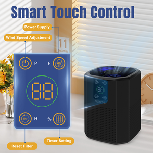 Purificateurs d'air Cobectal True HEPA pour chambre à coucher, efficaces pour éliminer la fumée et la poussière, avec mode veille, certifiés ROHS - Product Image 4