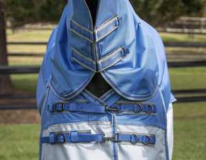 Manta Impermeable para Caballo de Invierno 900D, para Doma, con Cuello Desmontable, Tiras Reflectantes, Forro Ligero de Nailon Reciclado PET - Product Image 4