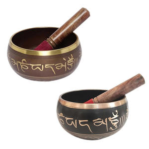 Cuenco de latón para cantar de alta calidad, fabricante de tazones de Metal religioso tibetano de nuevo diseño para meditación y curación, venta al por mayor - Product Image 4