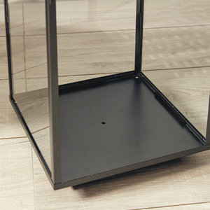 Latest Stylish Metal <b>Lantern</b> with Clear Glass Square Pattern Handmade Wholesale <b>Candle</b> Holder Home and <b>Garden</b> Decor From India - Product Image 3