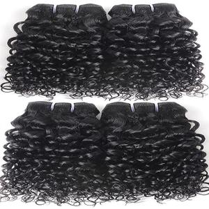 Extensions brésiliennes de cheveux humains bouclés Remy Grade cheveux indiens - Product Image 3