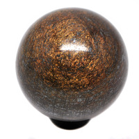 Esfera de Bronzita Natural al por Mayor - Diseño de Letras Cruzadas de Amor Animal Feng Shui, Decoración Hecha a Mano para el Hogar