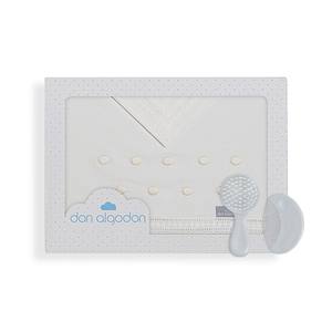 Lot de 3 draps de lit bébé Zoe en coton 100% à motif uni, tissés, technique de tissage - Product Image 1